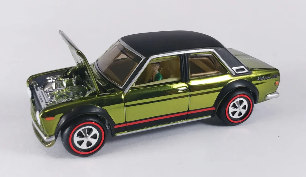 Datsun Bluebird 510 Olive & Black - 2018 Hot Wheels Redline Club RLC