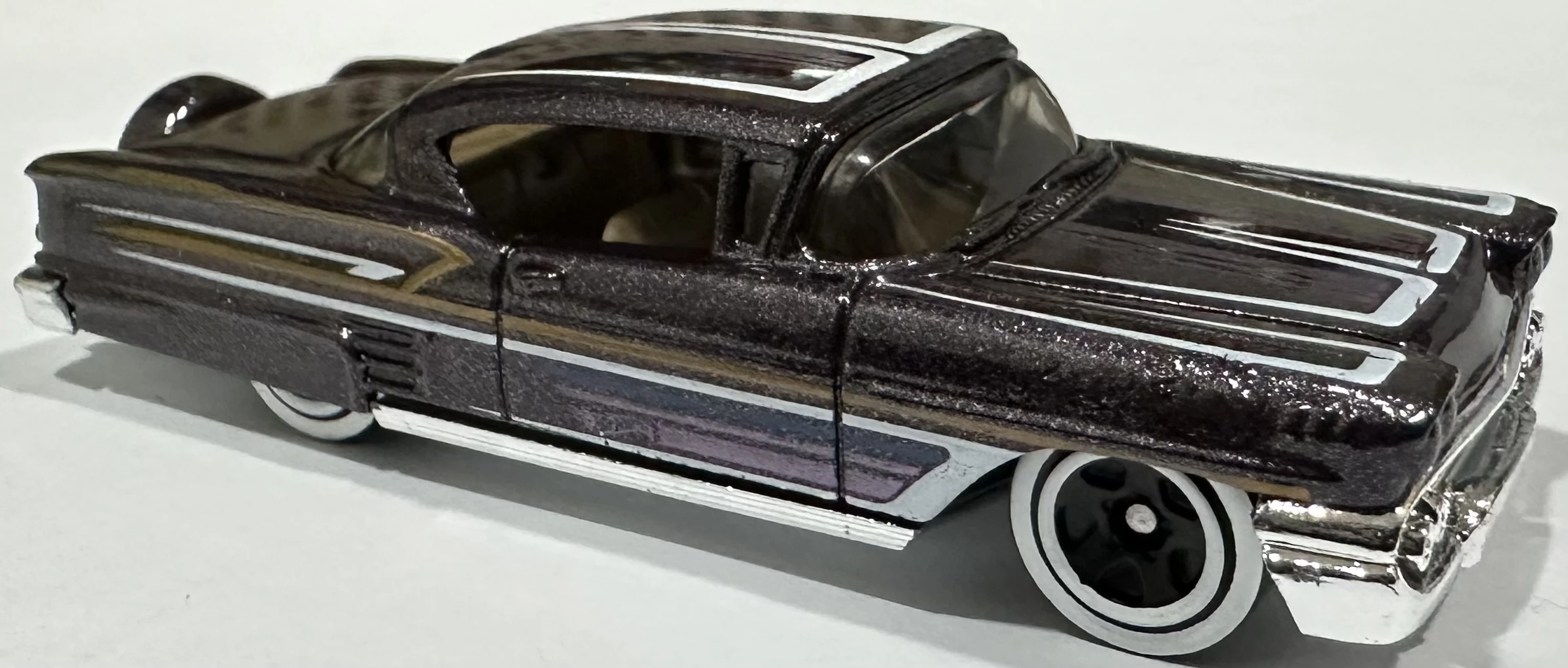 2025 Hot Wheels 															'58 Chevy Impala Black - Mainline 111/250 - Rod Squad 8/10