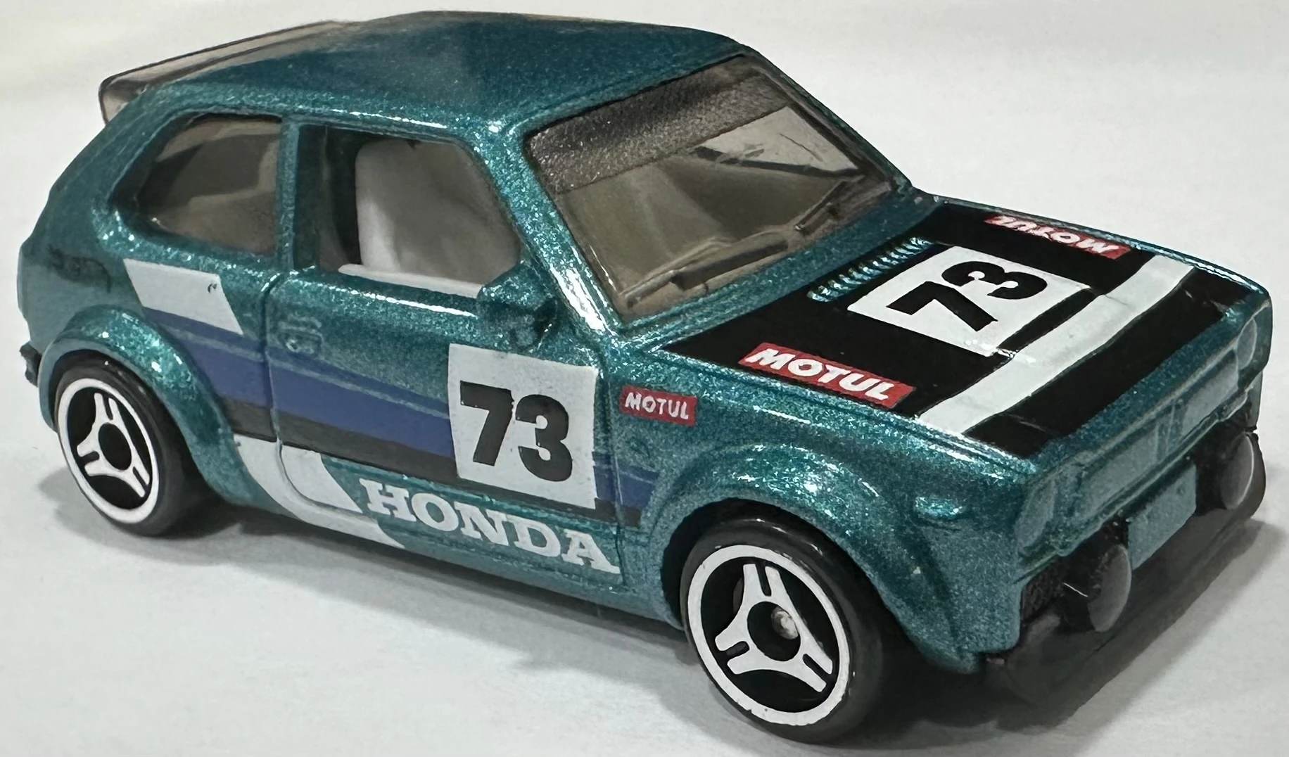 2024 Hot Wheels 		'73 Honda Civic Custom Aqua - Mainline 090/250 - Compact Kings 4/5