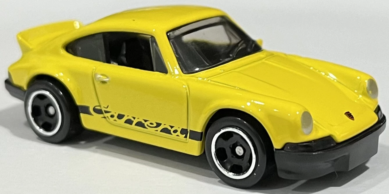 2024 Hot Wheels 			Porsche 911 Carrera RS 2.7 Yellow - Mainline 046/250 - Factory Fresh 4/10