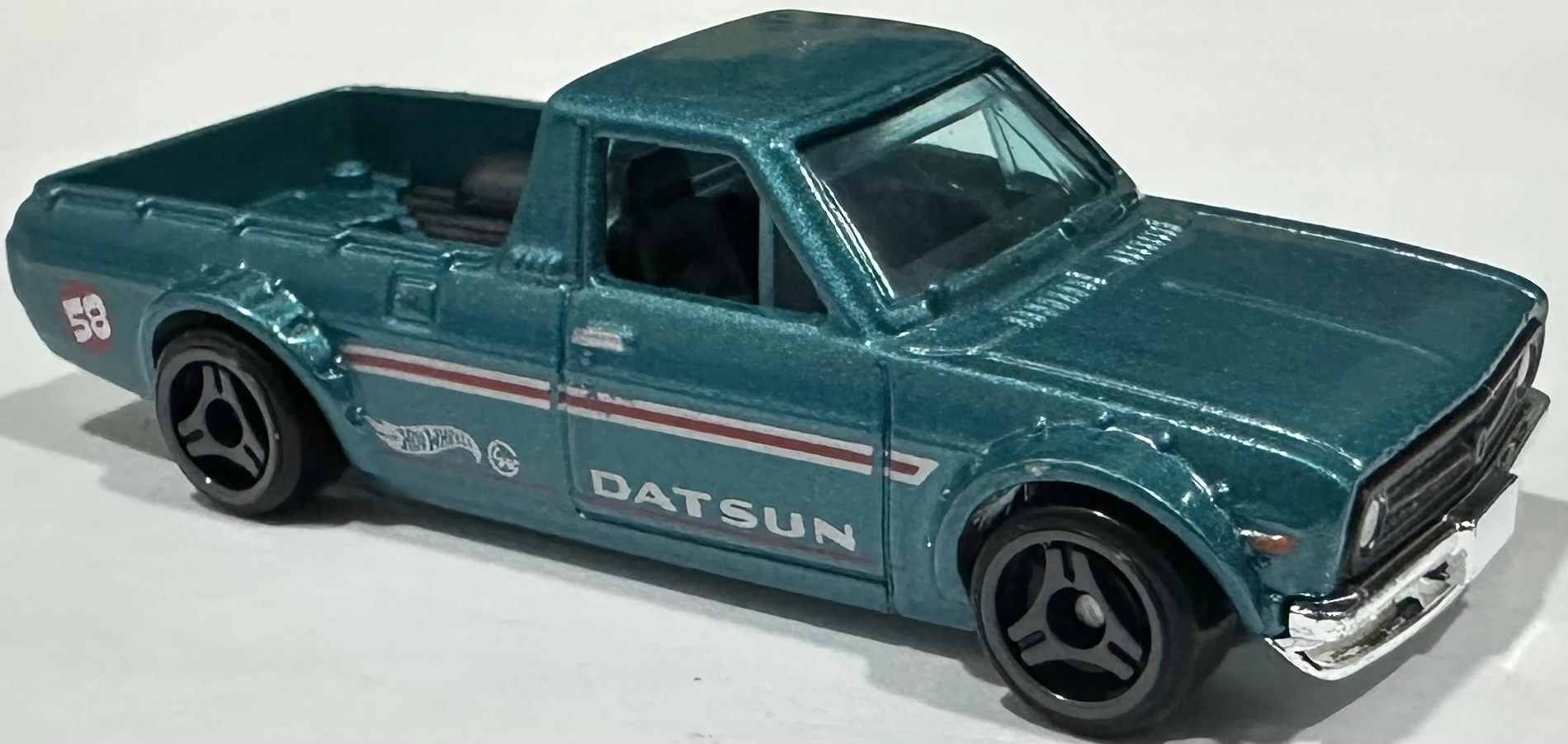 2025 Hot Wheels '21 		1975 Datsun Sunny Truck (B120) Aqua - Mainline 093/250 - Hot Trucks 6/10