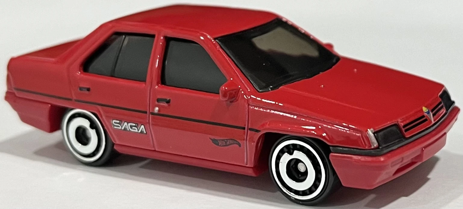 2024 Hot Wheels 		Proton Saga Red - Mainline 041/250 - Compact Kings 3/5