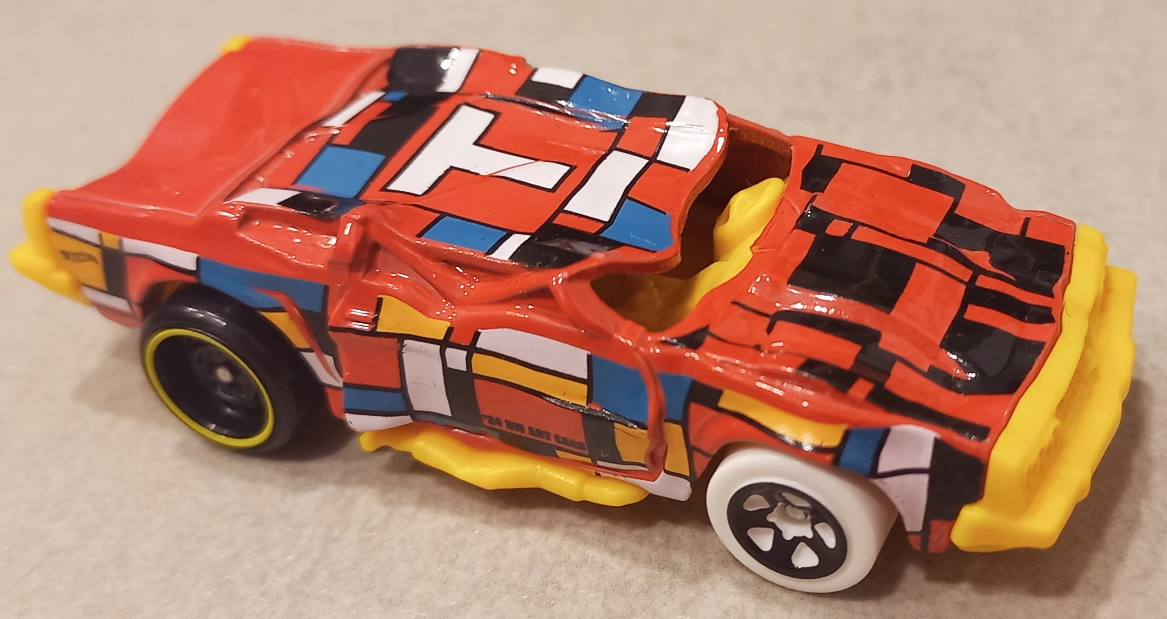 2024 Hot Wheels 		Speed Bump Orange - Mainline 163/250 - Art Cars 9/10