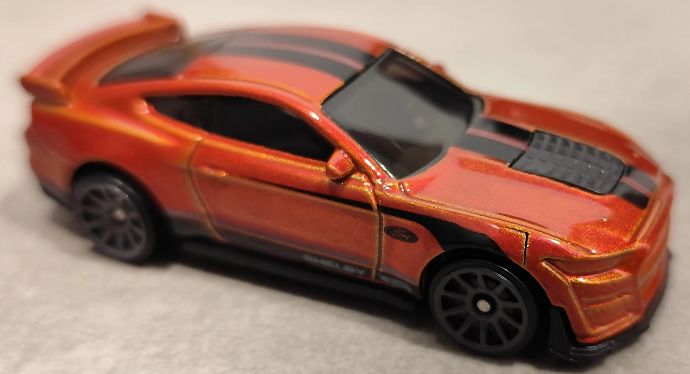 2025 Hot Wheels 		2020 Ford Mustang Shelby GT500 Orange - Mainline 073/250 - Mustang Go 2/5