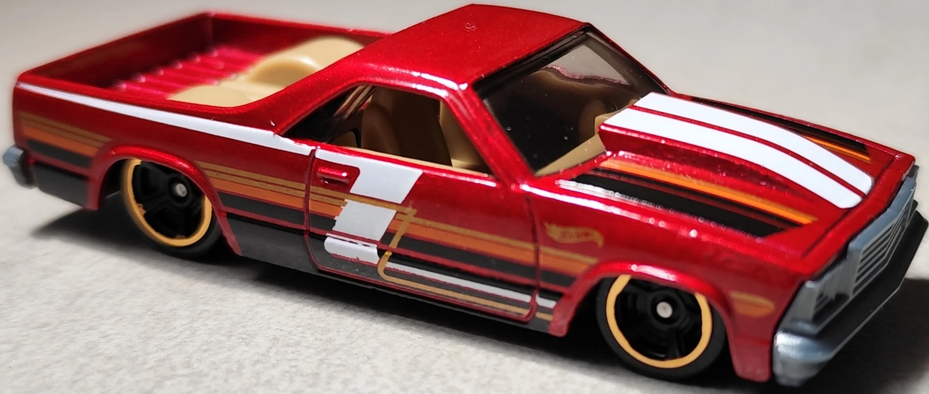 2025 Hot Wheels '21 '80 El Camino Red - Mainline 043/250 - Hot Trucks 4/10