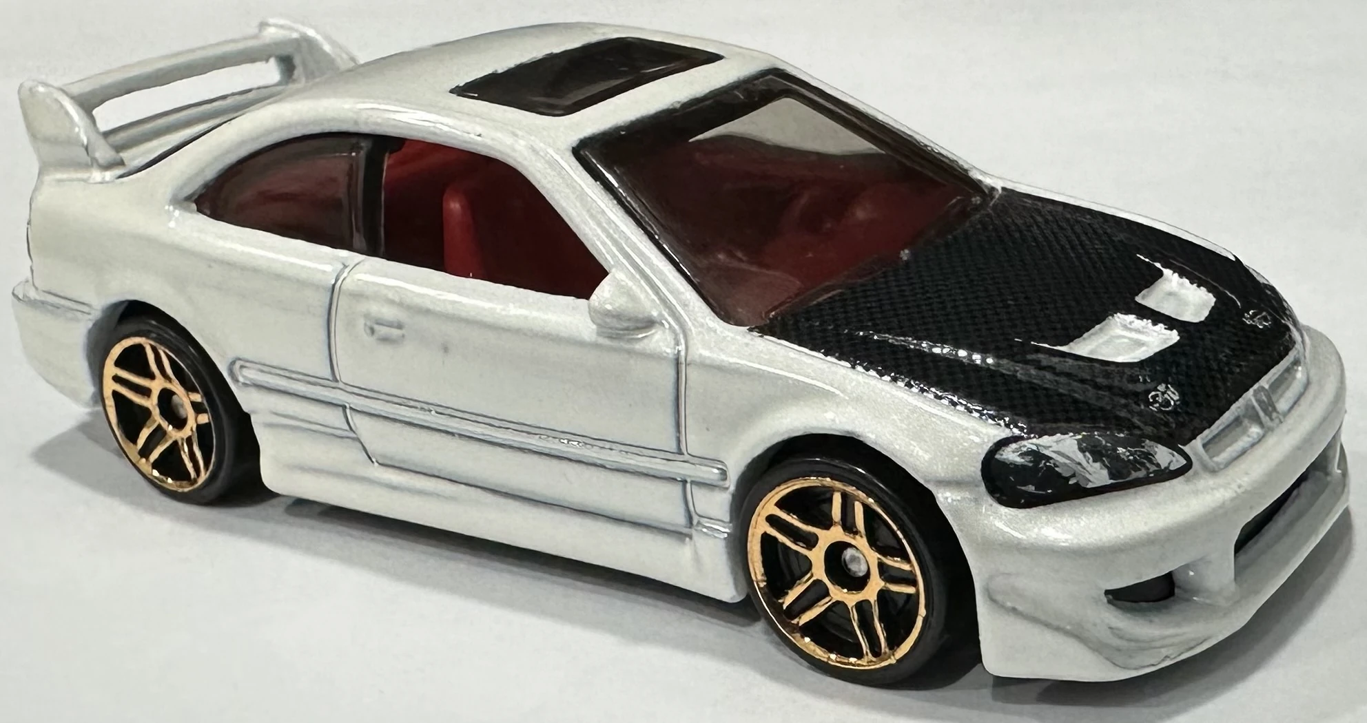 2024 Hot Wheels Honda Civic Si White - Mainline 045/250 - J-Imports 2/10