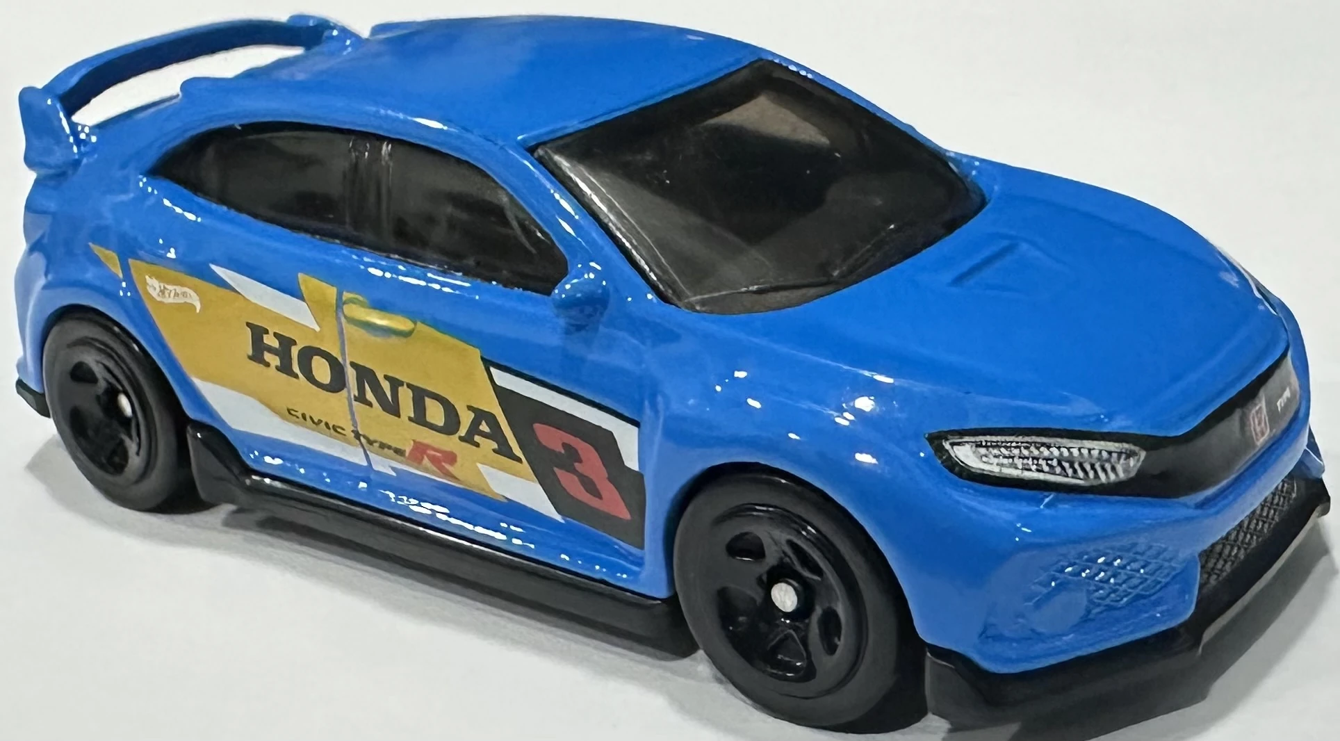 2025 Hot Wheels 																						2018 Honda Civic Type R Blue - Mainline 123/250 - Then and Now 3/10
