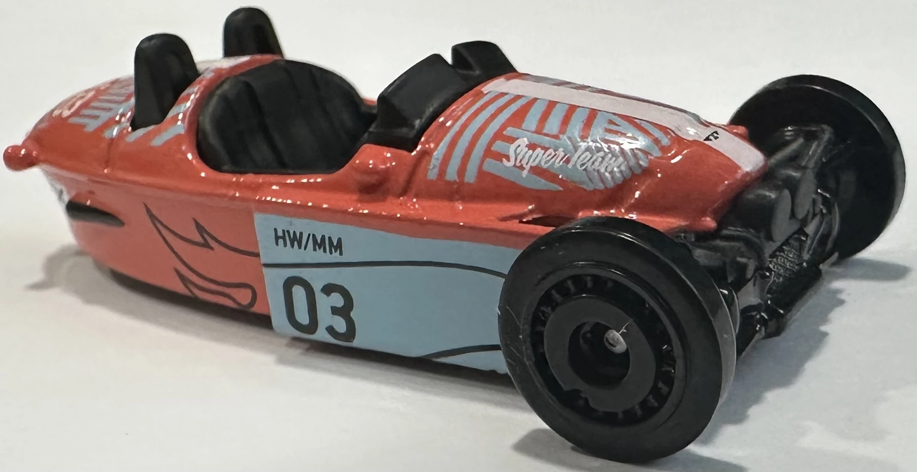 2025 Hot Wheels Morgan Super 3 Orange & Cyan - Mainline 015/250 - Factory Fresh 1/5