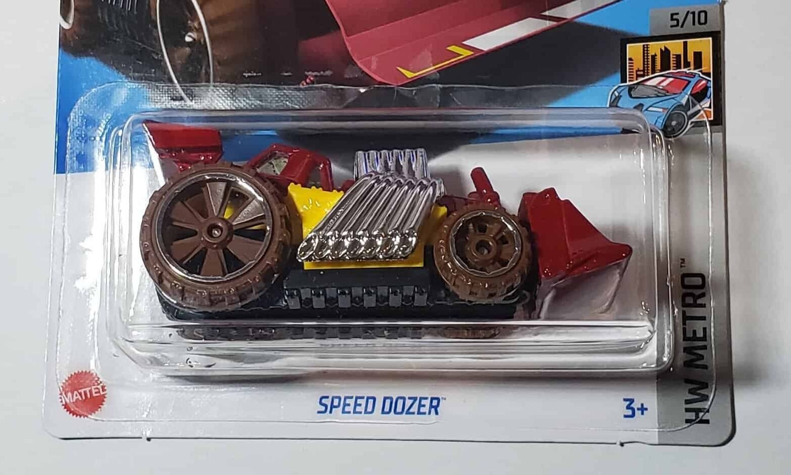 2024 Hot Wheels 		Speed Dozer Red - Mainline 147/250 - Metro 5/10