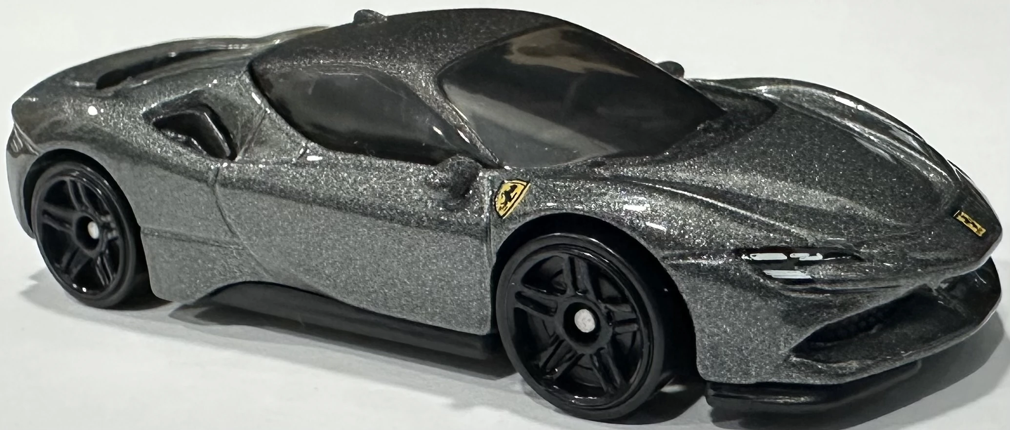 2025 Hot Wheels Ferrari SF90 Stradale Gray - Mainline 191/250 - Factory Fresh 5/5