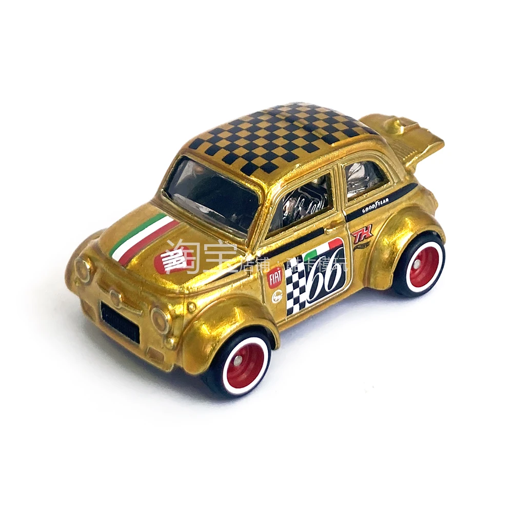 2024 Hot Wheels '60s Fiat 500D Modificado Gold - Mainline 117/250 - Compact Kings 5/5 Super Treasure Hunt
