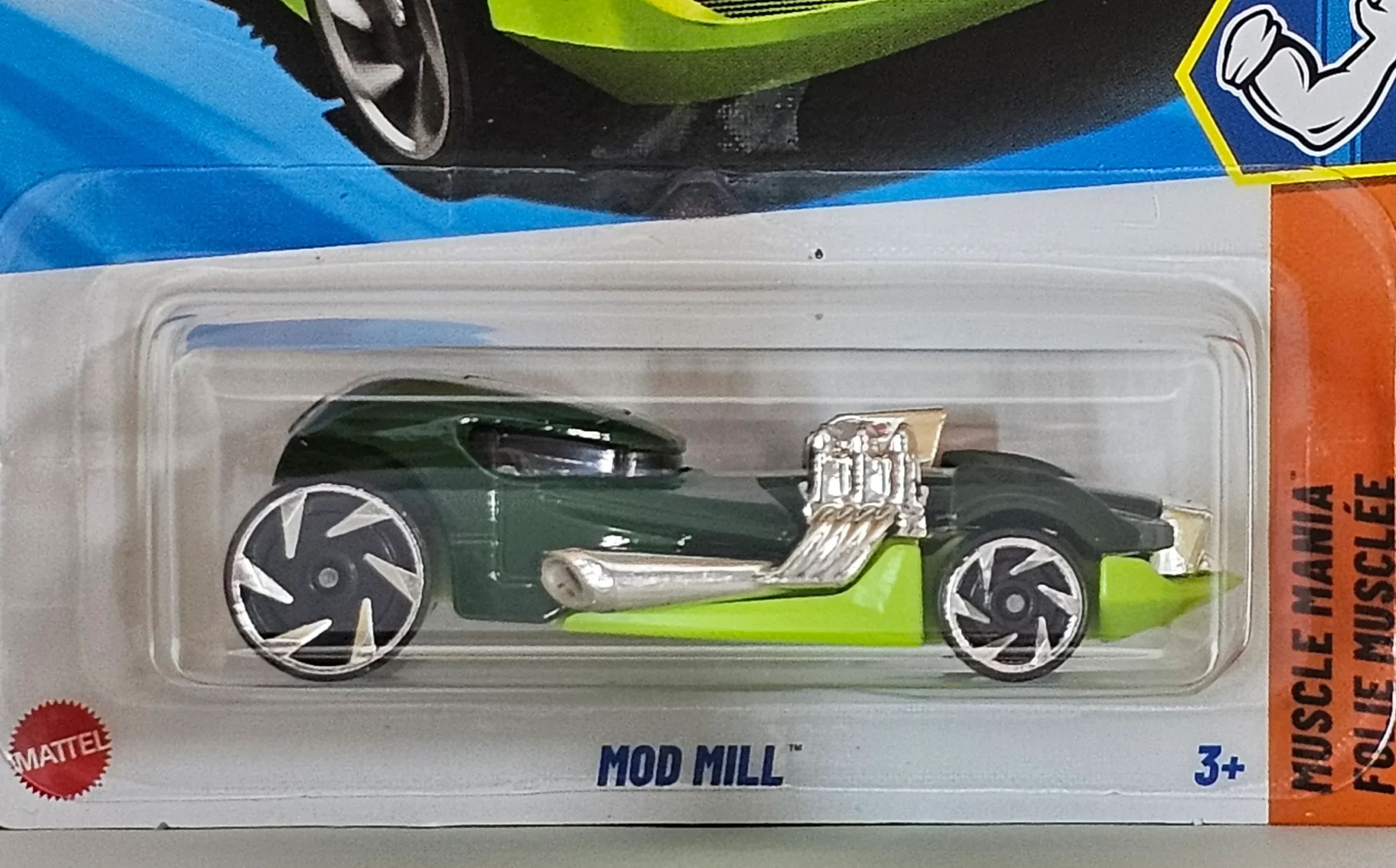 2025 Hot Wheels Mod Mill Green - Mainline 218/250 - Muscle Mania 7/10
