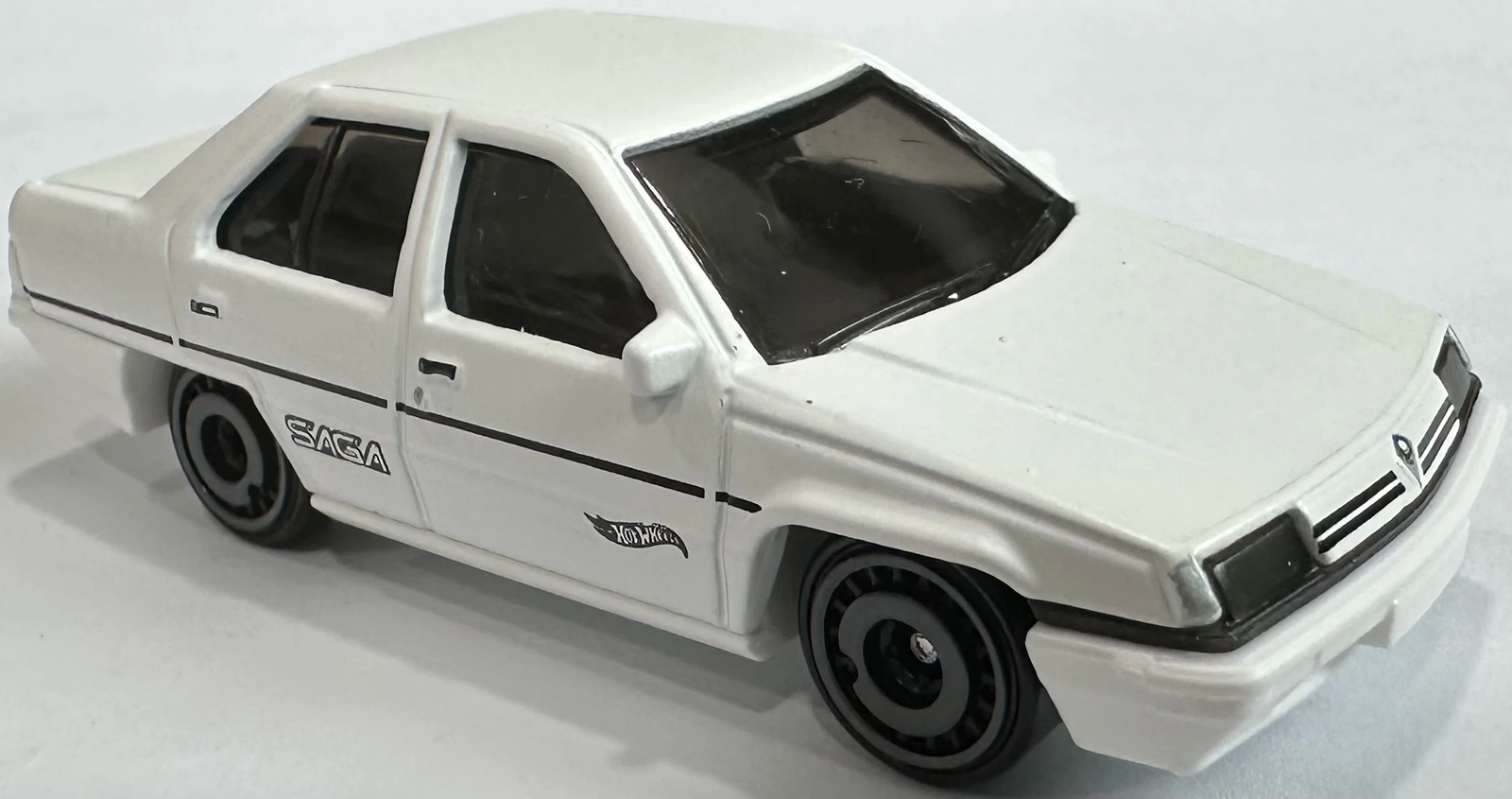 2025 Hot Wheels Proton Saga White - Mainline 038/250 - Factory Fresh 3/5