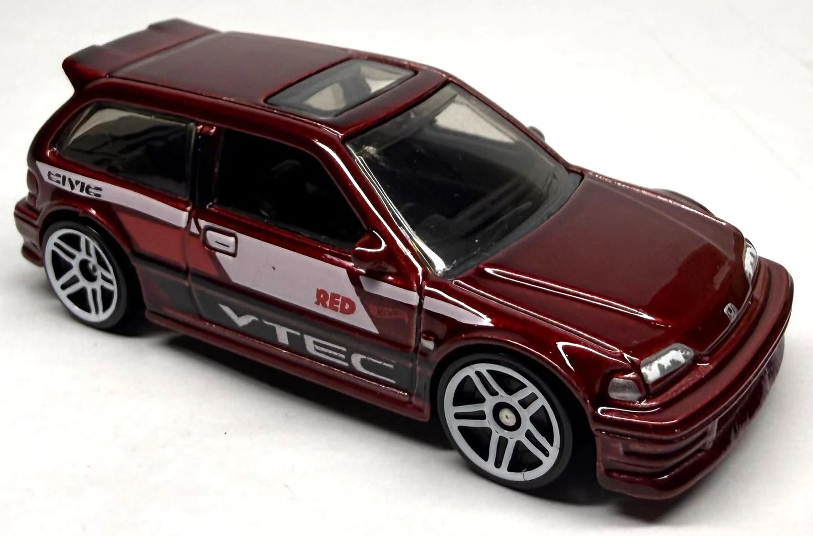 2025 Hot Wheels 									'90 Honda Civic EF Wine - Mainline 028/250 - Red Edition Target 1/12