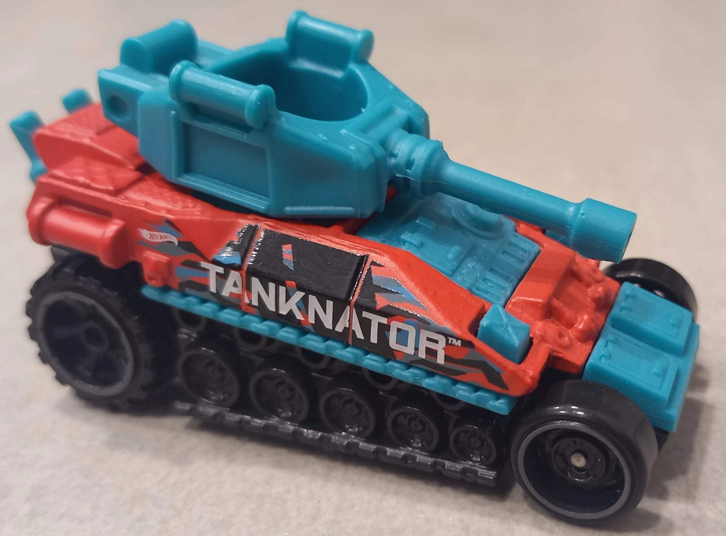 2024 Hot Wheels 										Tanknator Turquoise - Mainline 119/250 - Ride-Ons 3/5 