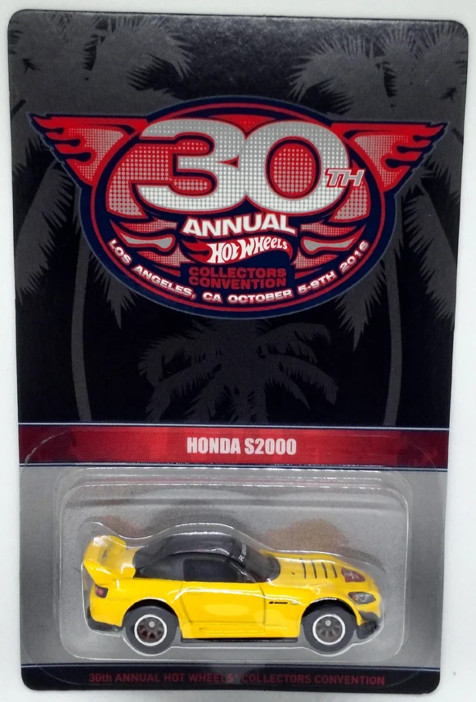 Honda S2000 Yellow - 2016 Hot Wheels Premium - 30th Annual Hot Wheels Collectors Convention