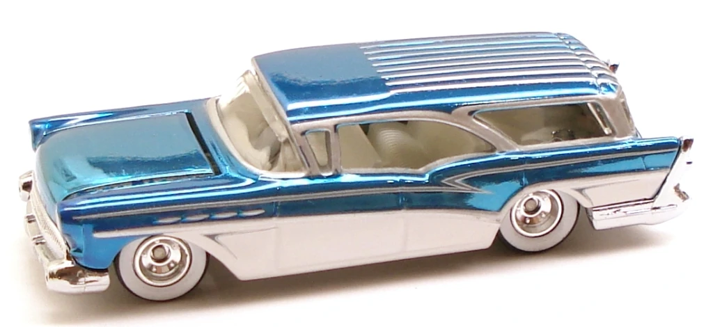 1957 Buick Ice Blue - 2010 Hot Wheels Redline Club RLC