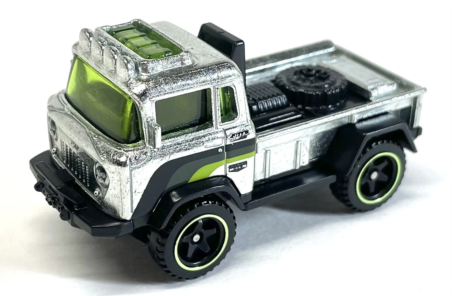 2024 Hot Wheels '19 	'57 Jeep FC Zamac Chrome - Mainline 068/250 - Hot Trucks 3/10 Walmart Exclusive