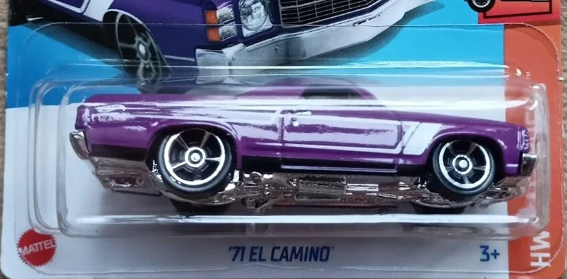 2024 Hot Wheels 	'71 El Camino Purple - Mainline 132/250 - Hot Trucks 7/10