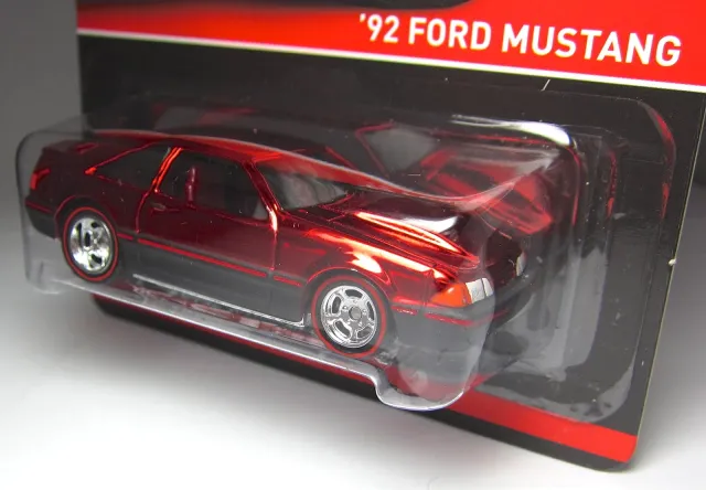 1992 Ford Mustang Red - 2013 Hot Wheels Redline Club RLC