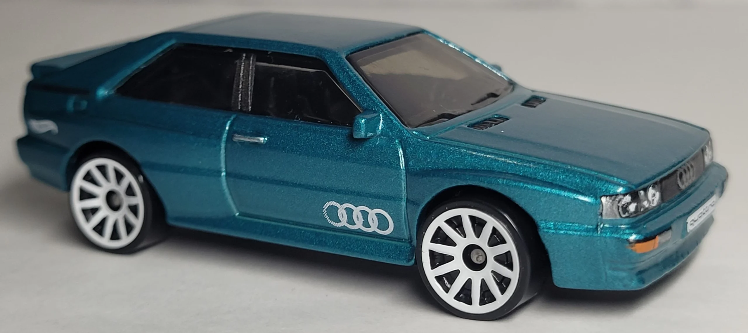 2025 Hot Wheels '87 Audi Quattro Aqua - Mainline 016/250 - Factory Fresh 2/5
