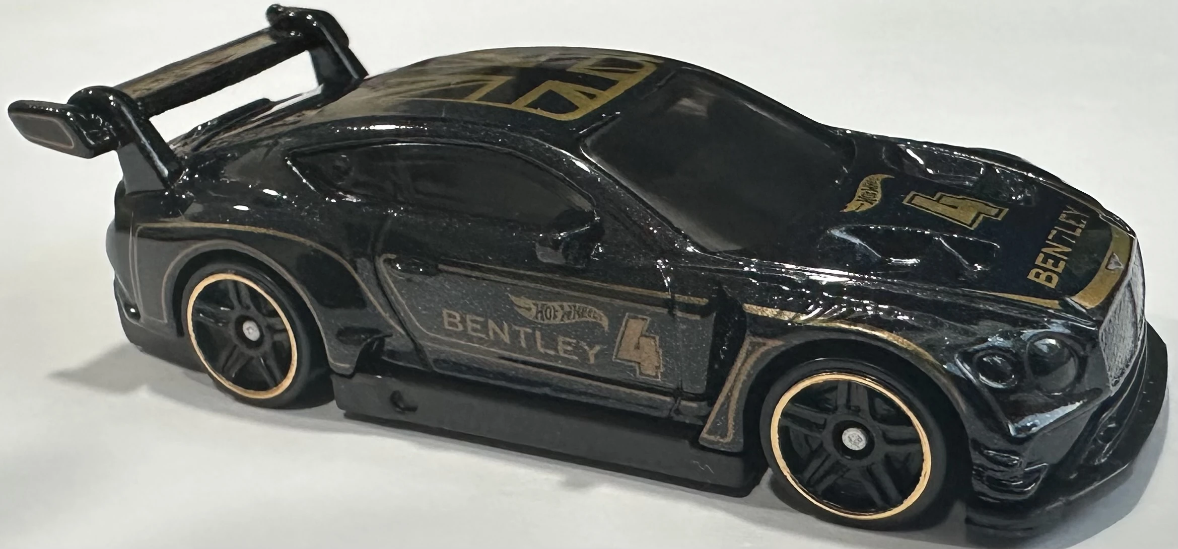 2025 Hot Wheels 		2018 Bentley Continental GT3 Black - Mainline 162/250 - Race Day 7/10