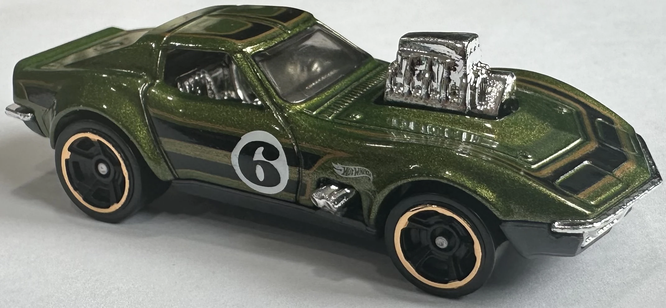 2025 Hot Wheels 			'68 Corvette - Gas Monkey Garage Dark Green - Mainline 134/250 - Dream Garage 05/05