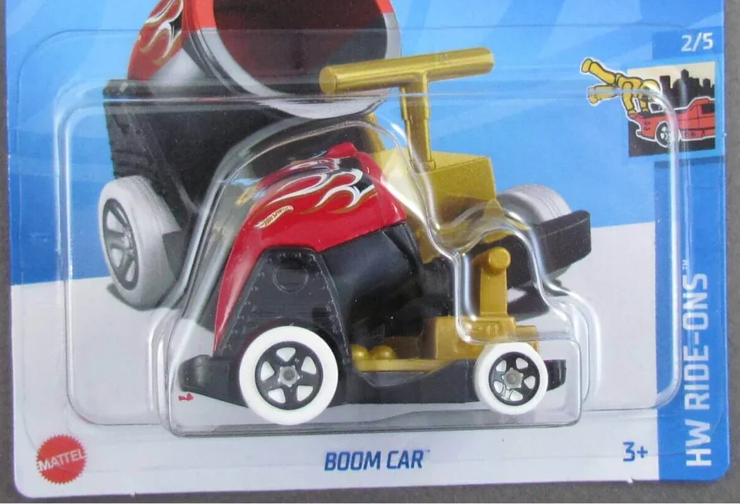 2024 Hot Wheels 										Boom Car Black and Red - Mainline 094/250 - Ride-Ons 2/5 