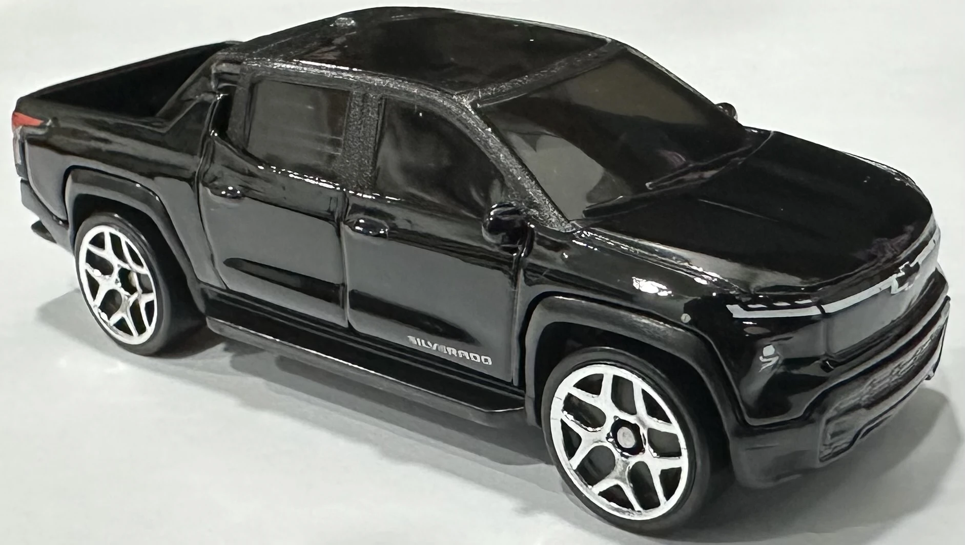2024 Hot Wheels 			Silverado EV RST Black - Mainline 110/250 - Green Speed 8/10