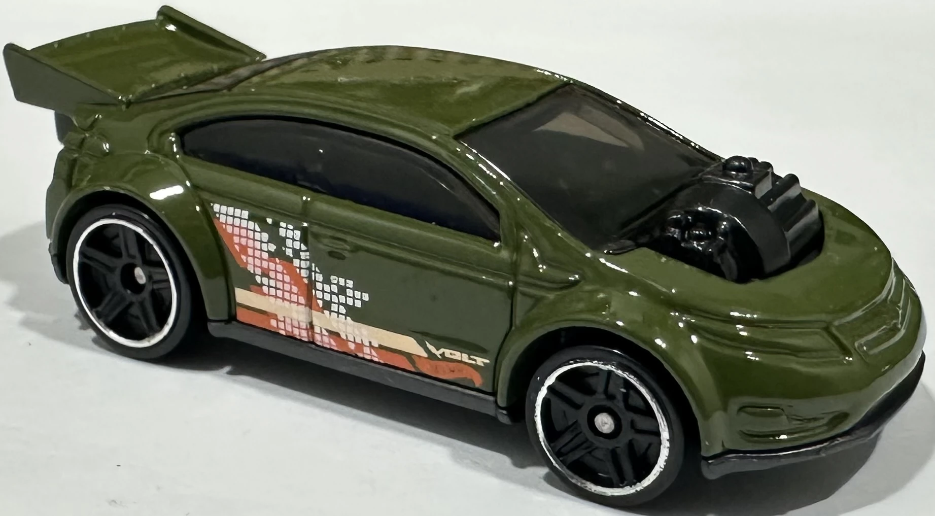 2025 Hot Wheels 				Chevy Super Volt Olive - Mainline 101/250 - EV 07/10