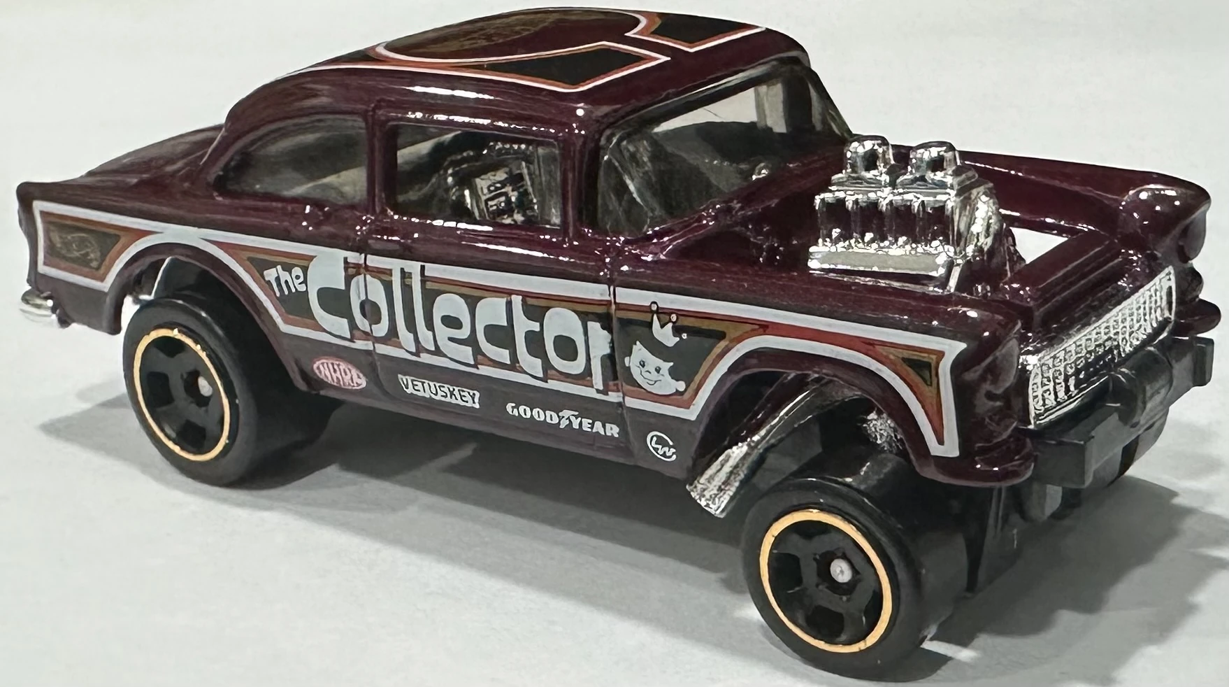 2024 Hot Wheels 								'55 Chevy Bel Air Gasser Wine - Mainline 063/250 - Reverse Rake 2/5