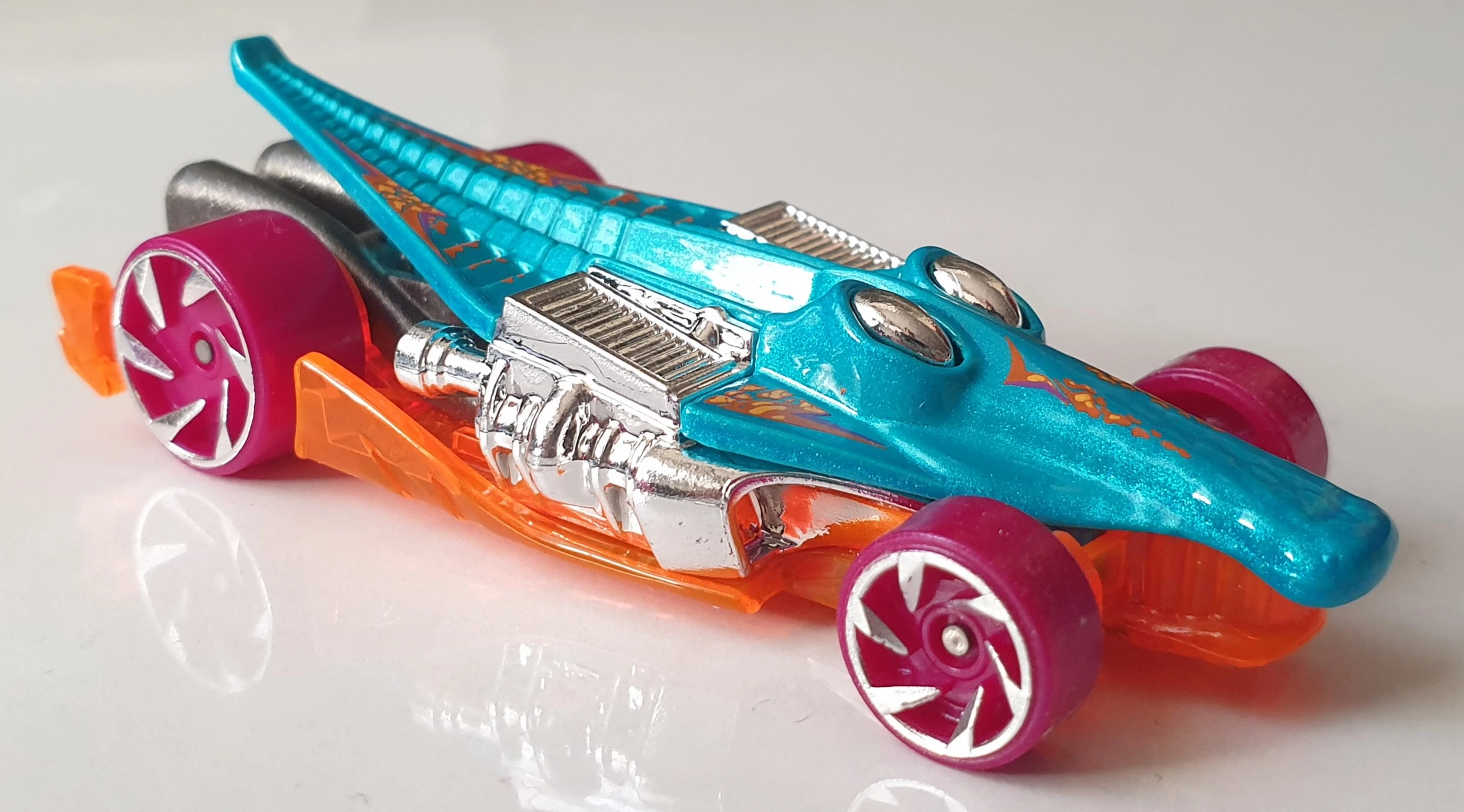 2024 Hot Wheels 	Croc Rod Turquoise - Mainline 039/250 - Mega Bite 2/5