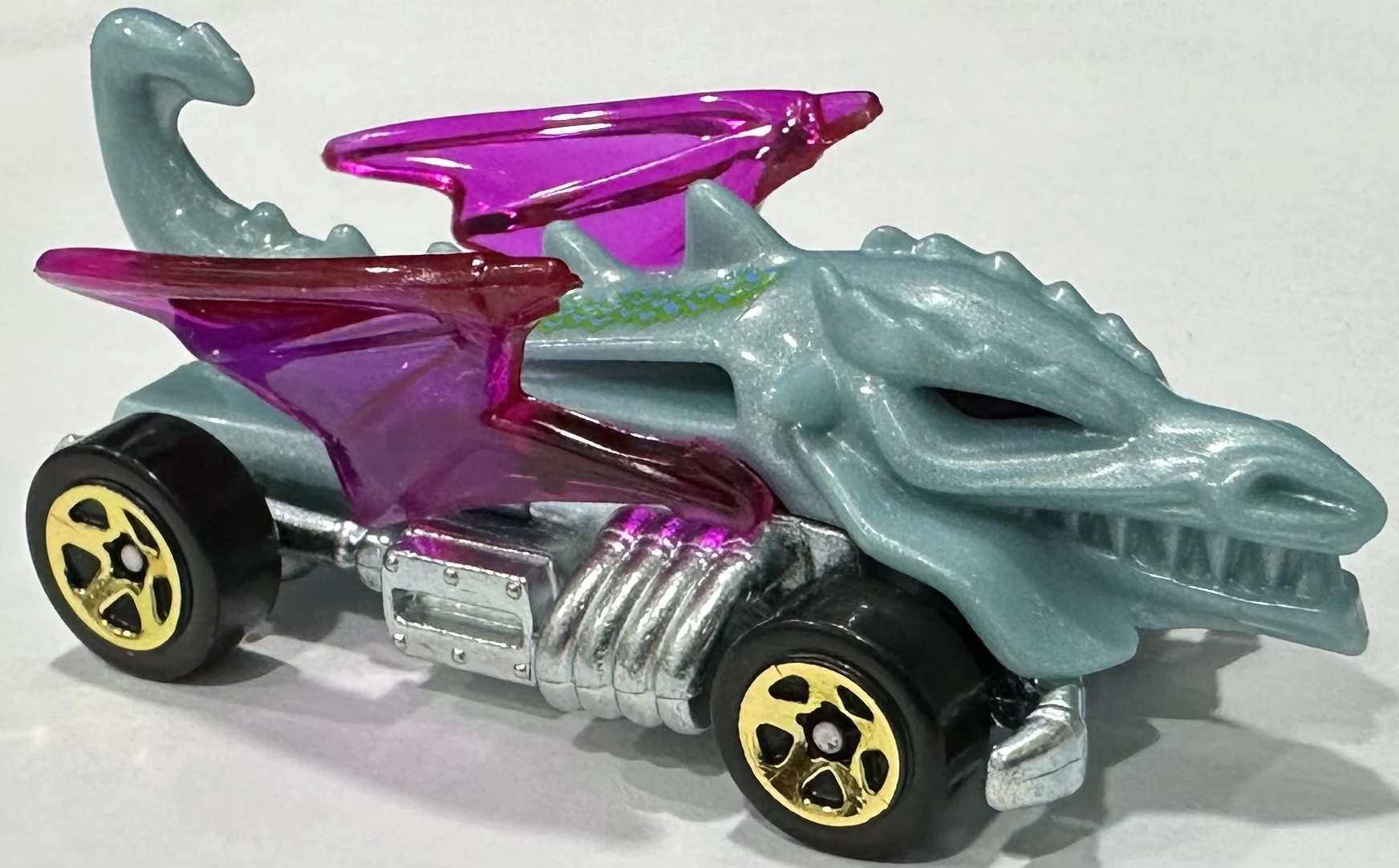 2024 Hot Wheels 			Dragon Blaster Light Blue and Purple - Mainline 140/250 - Let's Race 4/5
