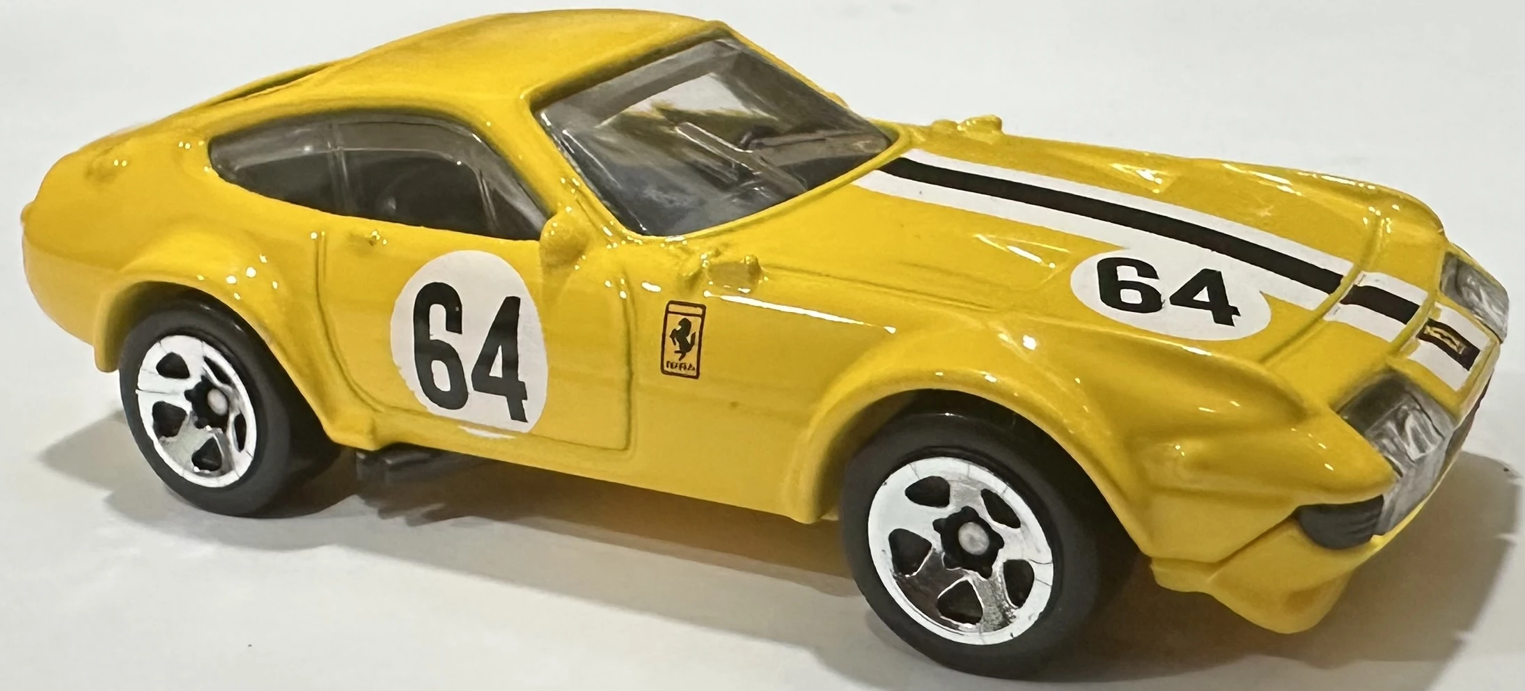 2025 Hot Wheels Ferrari 365 GTB4 Competizione Yellow - Mainline 222/250 - Race Day 10/10