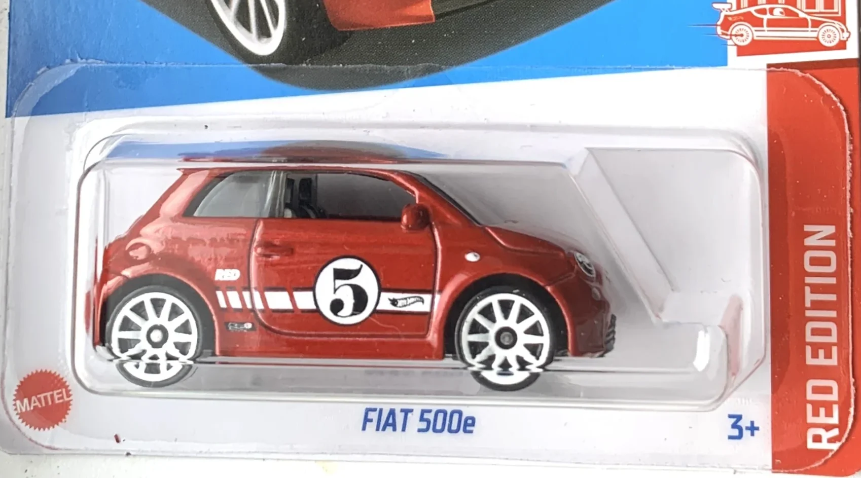 2024 Hot Wheels Fiat 500e Red - Mainline 022/250 - Target Exclusive Red Edition 2/12