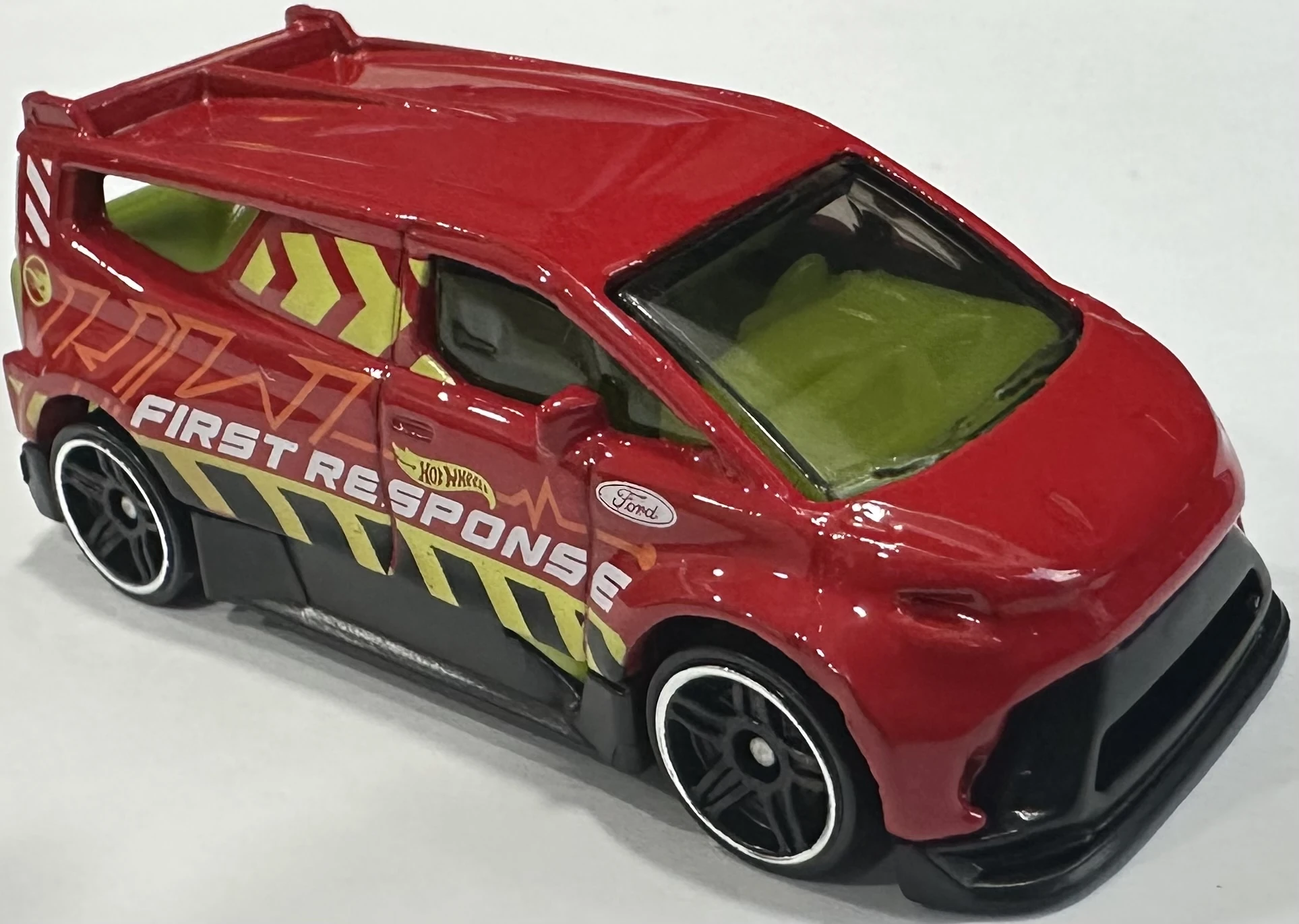 2025 Hot Wheels Ford Performance Supervan 4 Red - Mainline 017/250 - First Responde 1/5 Treasure Hunt