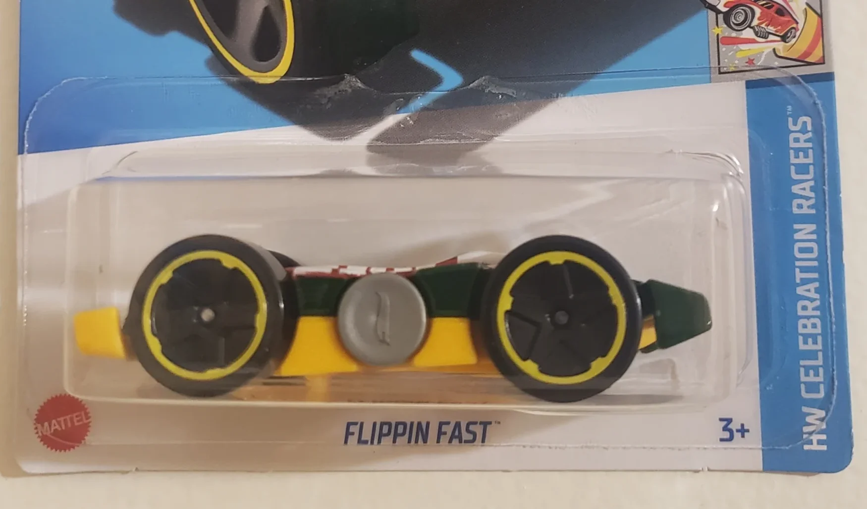 2024 Hot Wheels Flippin Fast Yellow - Mainline 103/250 - Celebrations Racers 6/10