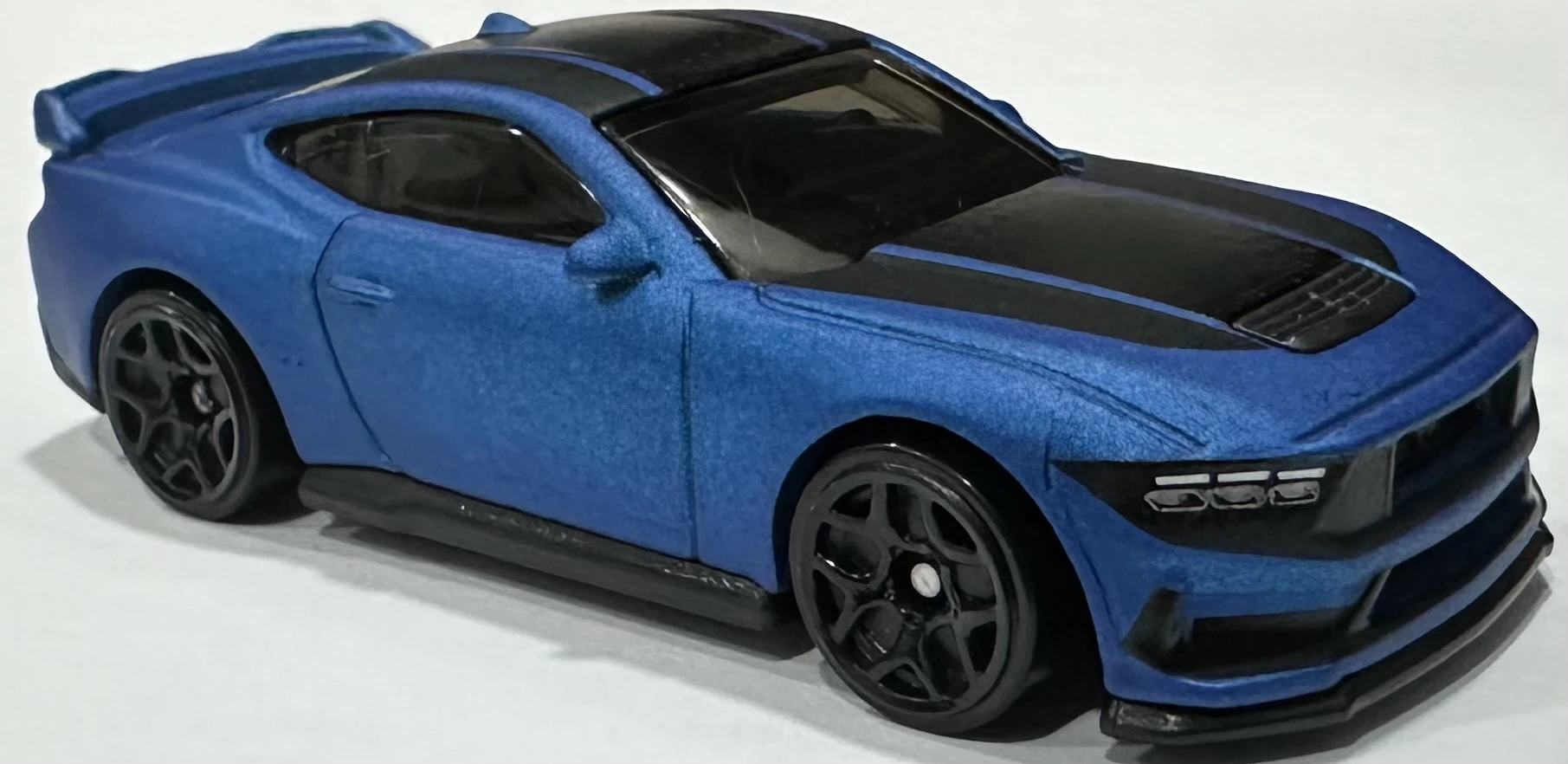 2024 Hot Wheels Ford Mustang Dark Horse Blue - Mainline 250/250 - Then and Now 10/10