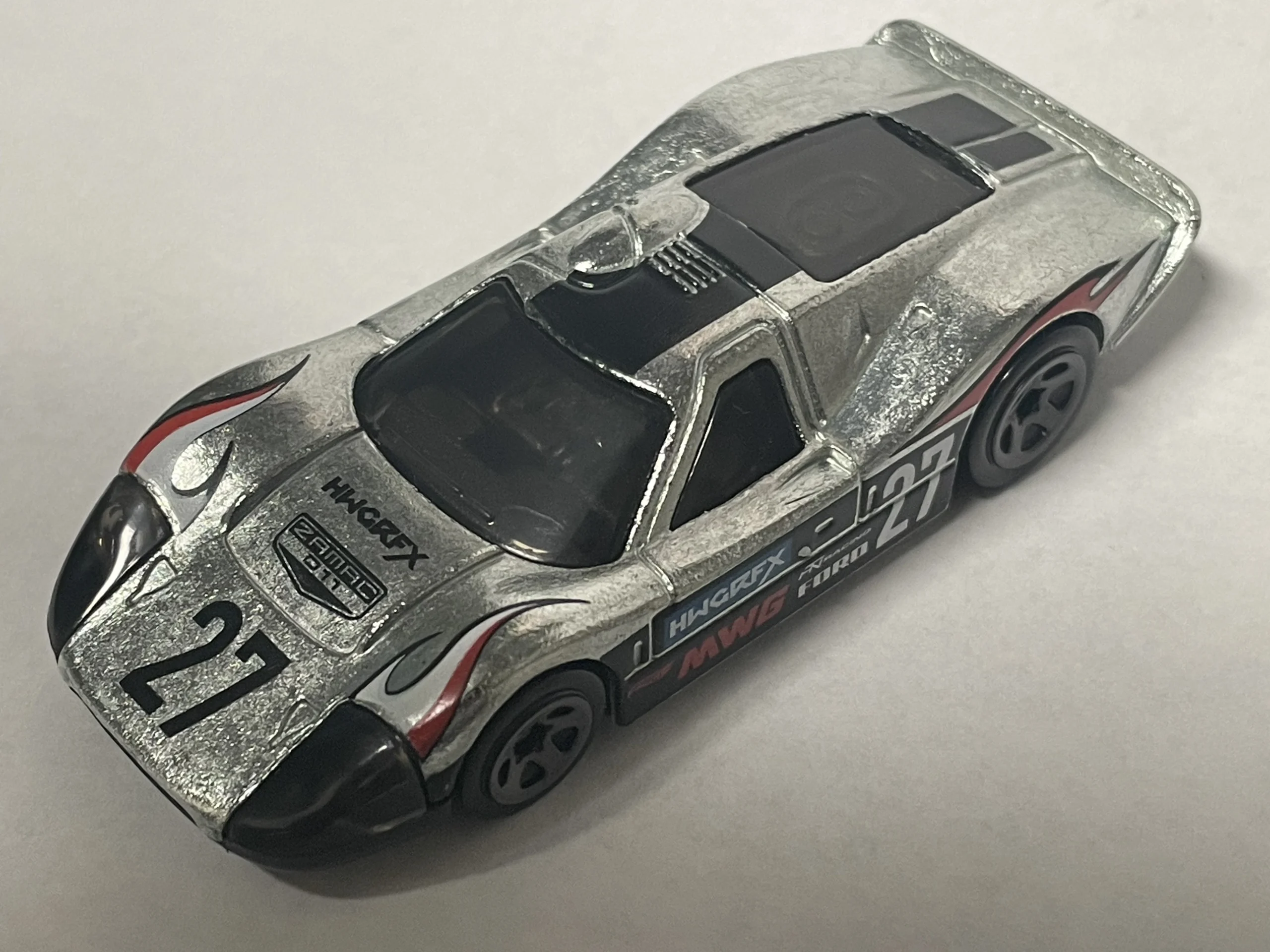 2024 Hot Wheels 		'67 Ford GT40 Mk.IV Zamac Chrome - Mainline 220/250 - Then and Now 5/10