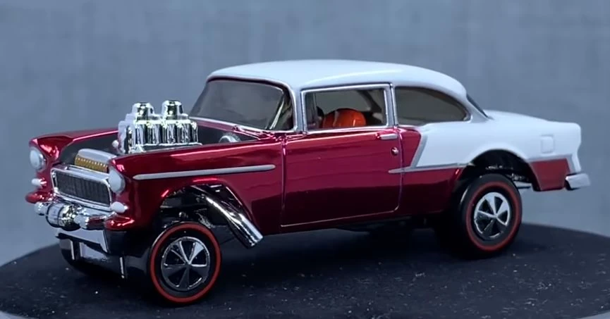 1955 Chevy Bel Air Gasser Red - 2016 Hot Wheels Redline Club RLC