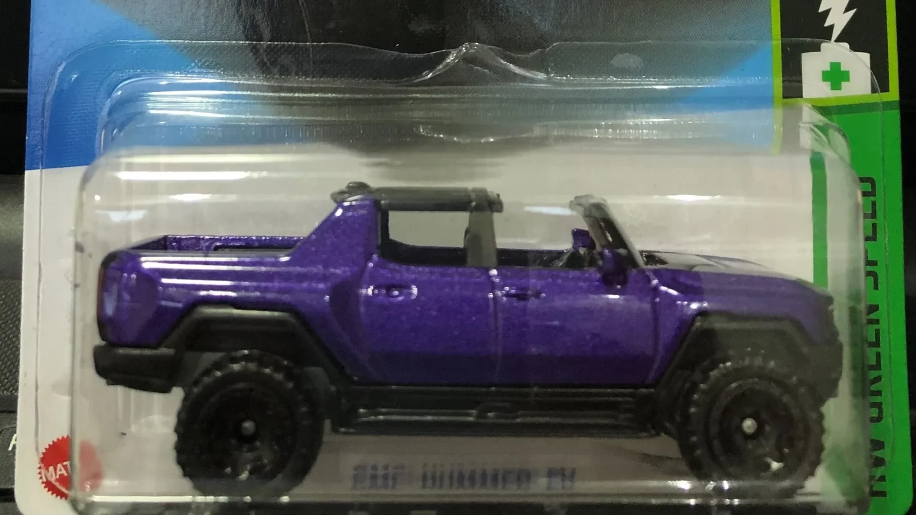 2024 Hot Wheels GMC Hummer EV Purple - Mainline 062/250 - Green Speed 6/10
