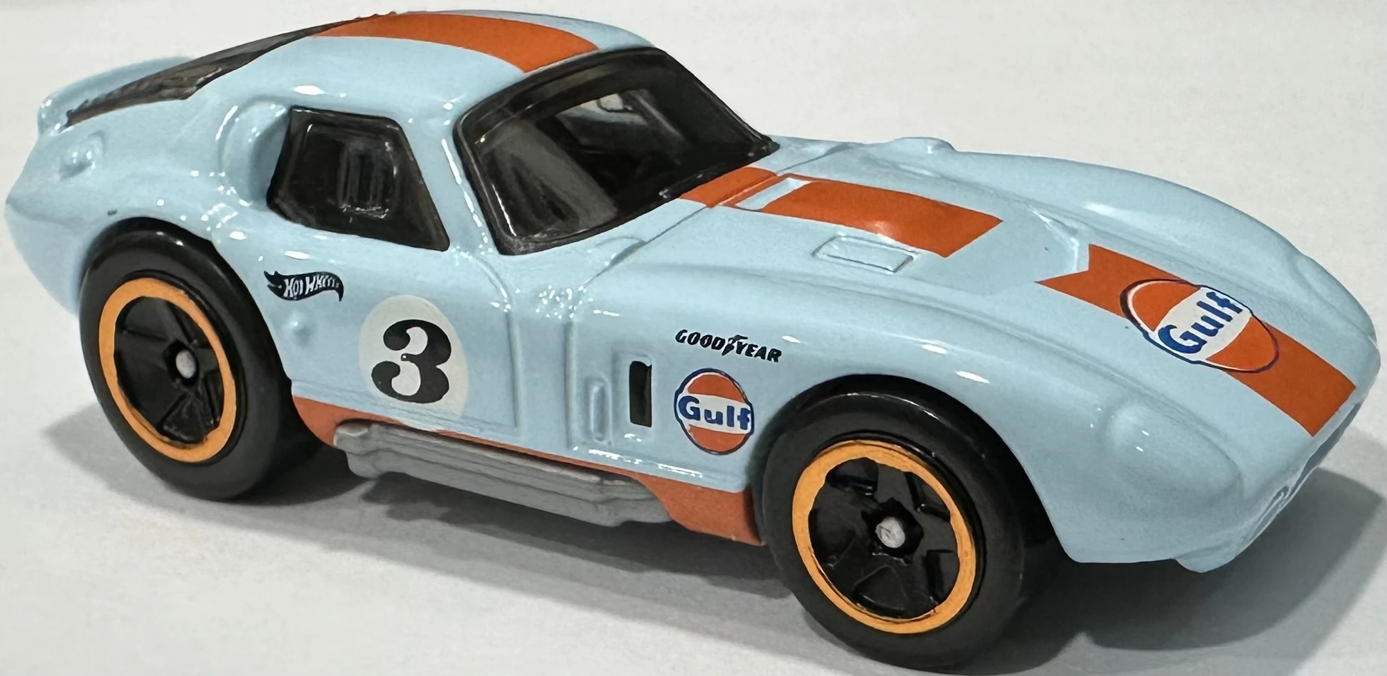 2024 Hot Wheels 			Shelby Cobra "Daytona" Coupe Light Blue - Mainline 122/250 - Race Day 5/10