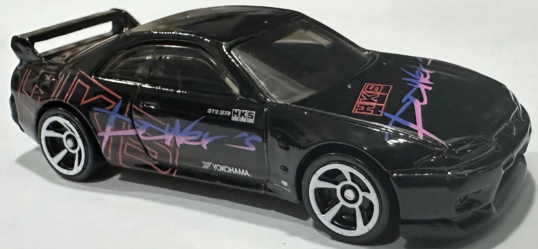 2025 Hot Wheels 		Nissan Skyline GT-R (BCNR33) Black - Mainline 144/250 - 70s vs 90s 8/10