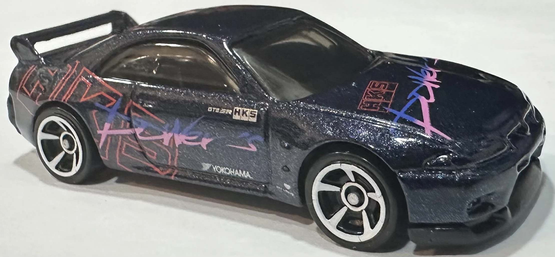 2025 Hot Wheels 		Nissan Skyline GT-R (BCNR33) Blue Navy - Mainline 144/250 - 70s vs 90s 8/10