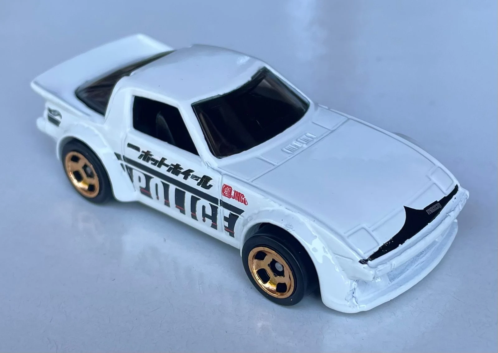 2024 Hot Wheels Mazda RX-7 White - Mainline 080/250 - First Response 8/10
