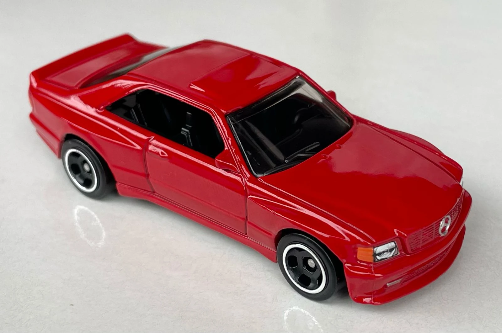 2024 Hot Wheels 						'89 Mercedes-Benz 560 SEC AMG Red - Mainline 082/250 - Modified 8/10