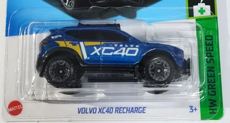 2024 Hot Wheels Volvo XC40 Recharge Blue - Mainline 014/250 - Green Speed 2/10