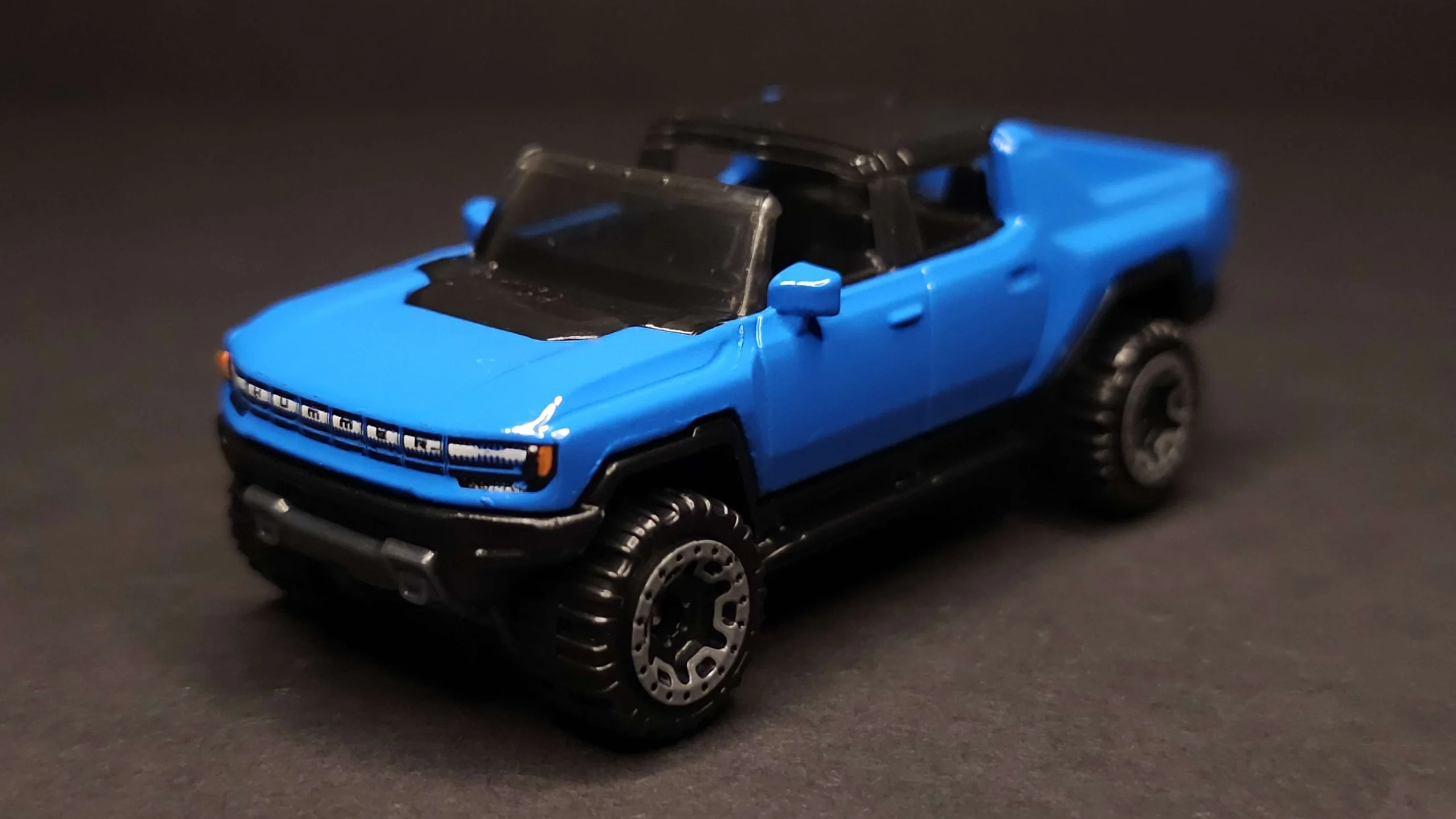 2024 Hot Wheels 			GMC Hummer EV Blue - Mainline 062/250 - Green Speed 6/10