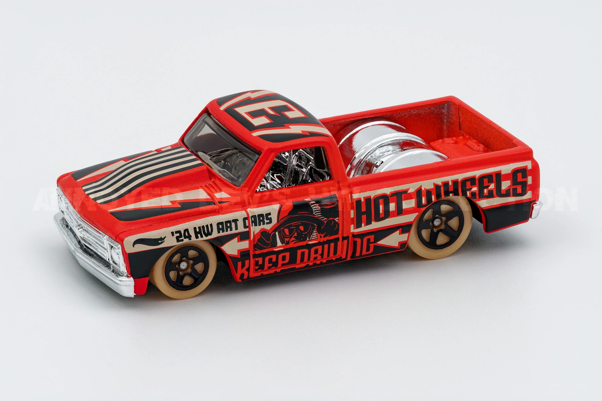 2024 Hot Wheels 	'67 Chevy C10 Red - Mainline 083/250 - Art Cars 2/10