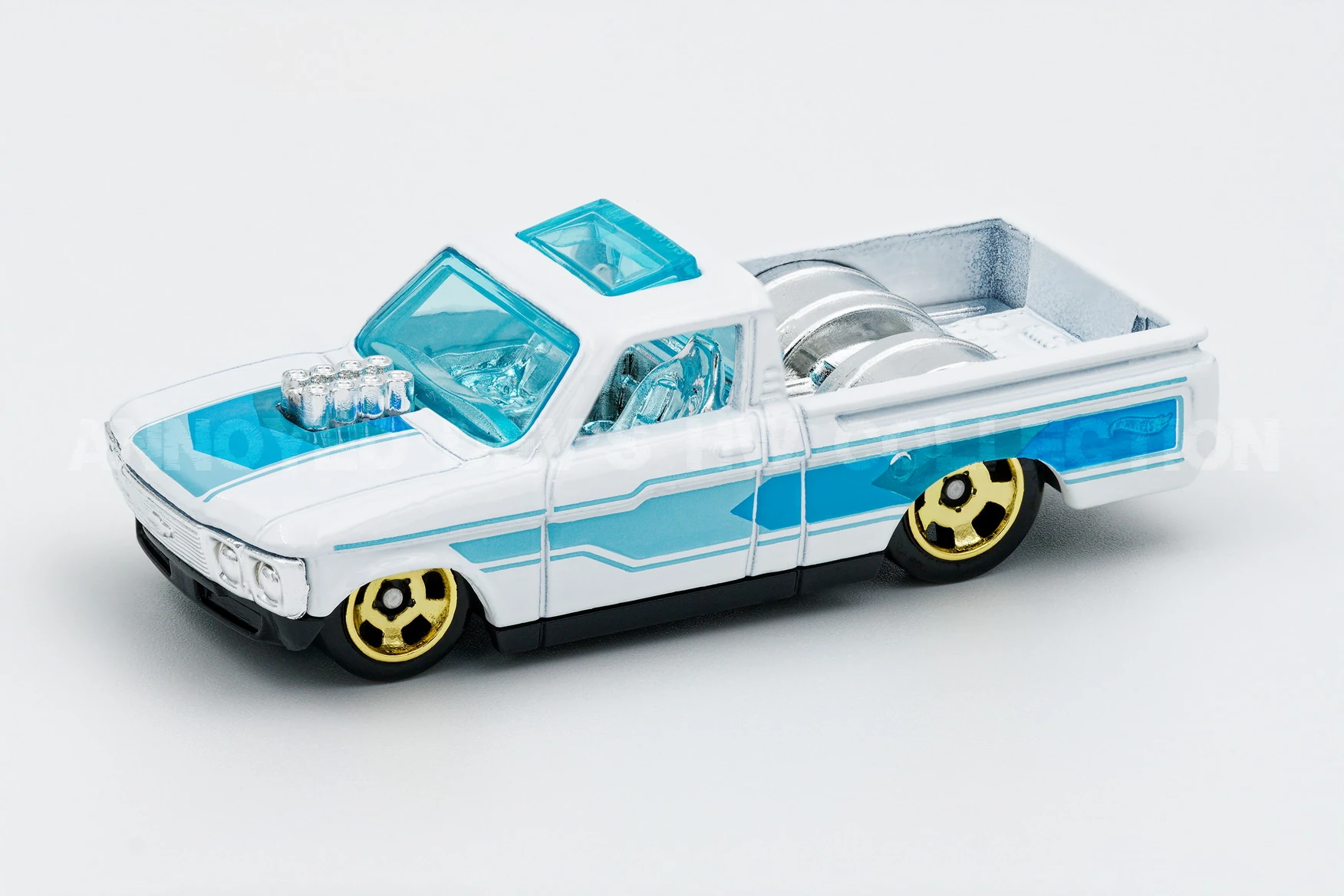 2024 Hot Wheels Custom '72 Chevy LUV White - Mainline 118/250 - Hot Trucks 6/10